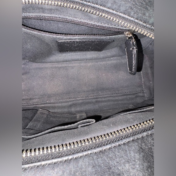 Coach Mini Riley Satchel Black Pebbled Leather Crossbody Bag 27923 - Picture 13 of 16